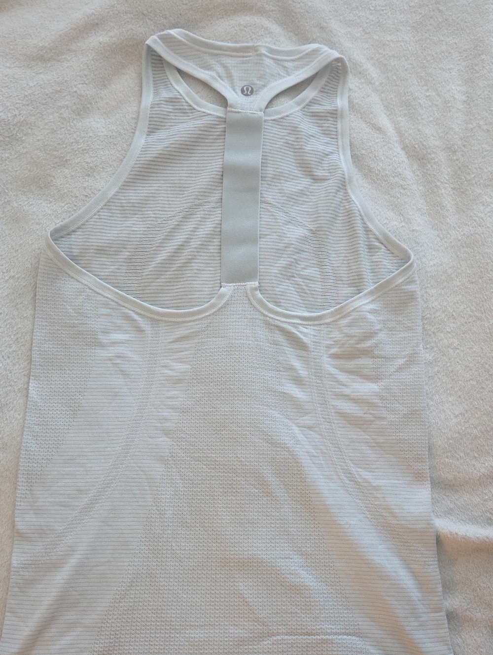 Lululemon White Racerback Workout Tank
